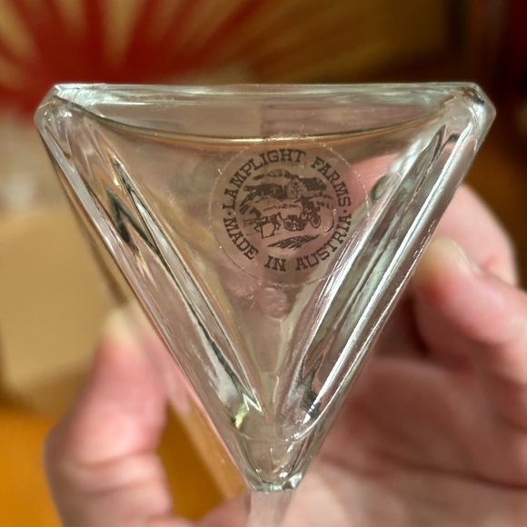 Set of (3) Vintage Triangle Lamplight Farms Austria Refillable Oil Lamps - Picture 7 of 7